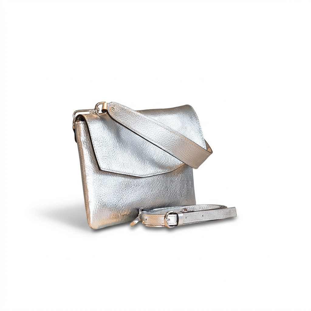 Handtas Angela Zilver