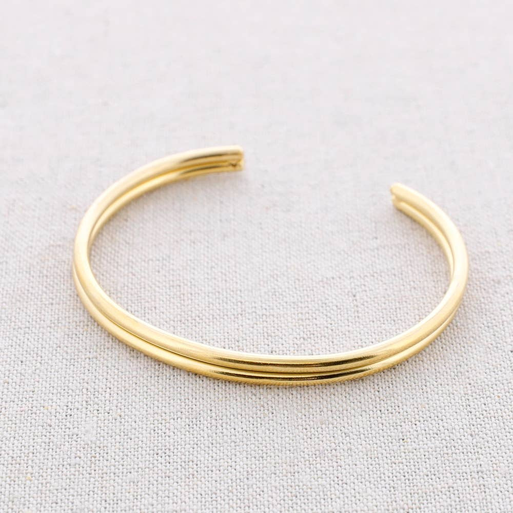 Bracelet double bande Acier inoxydable