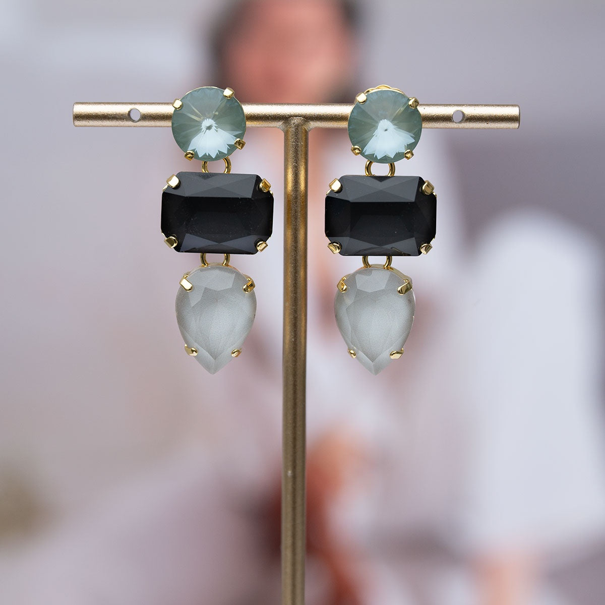 Oorring Elenora Grigio