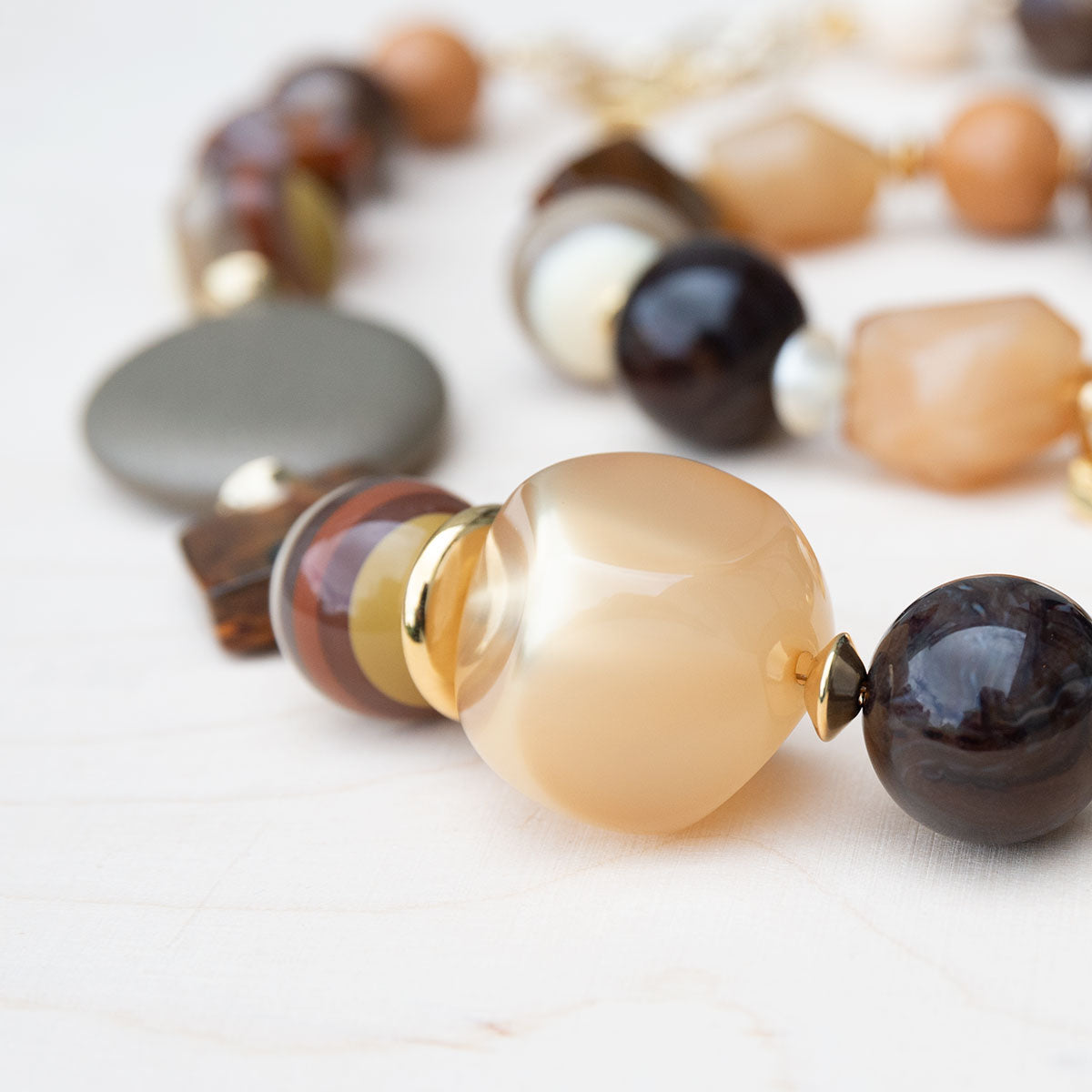 Halsketting + Armband Marrone