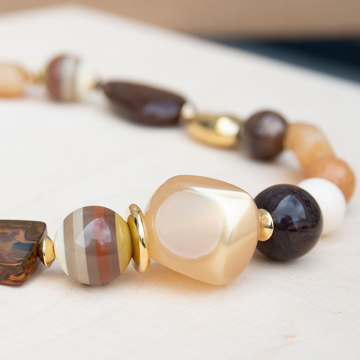 Halsketting + Armband Marrone