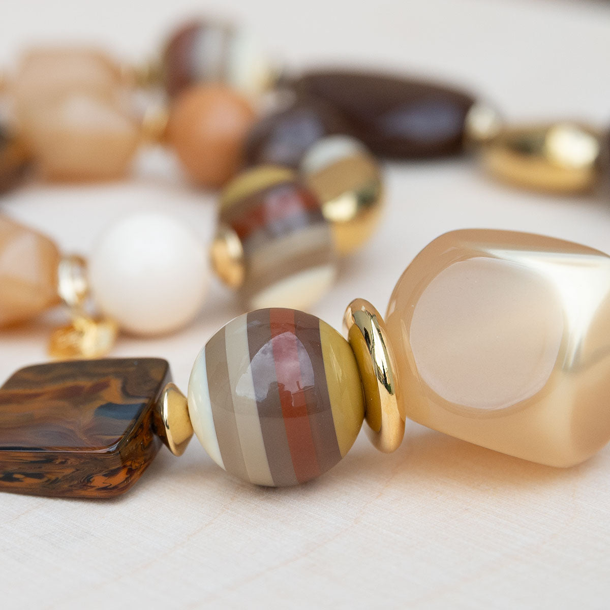 Halsketting + Armband Marrone
