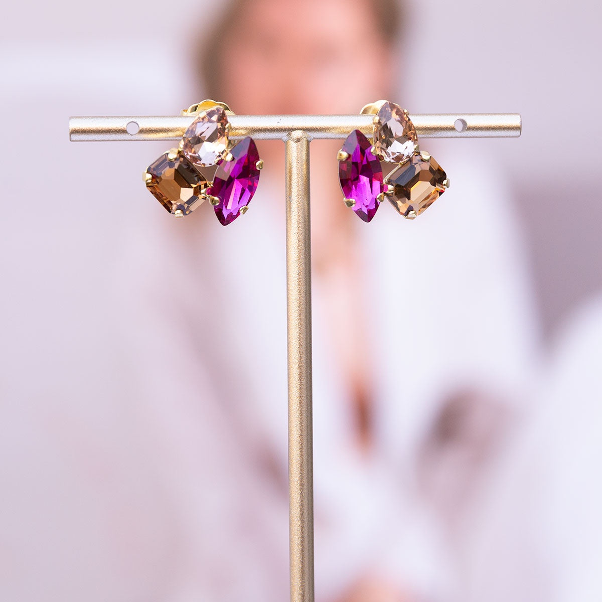 Oorring Valentina Fucsia