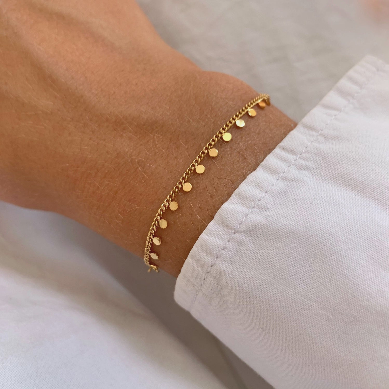 Armband met fijne ronde ketting Goud