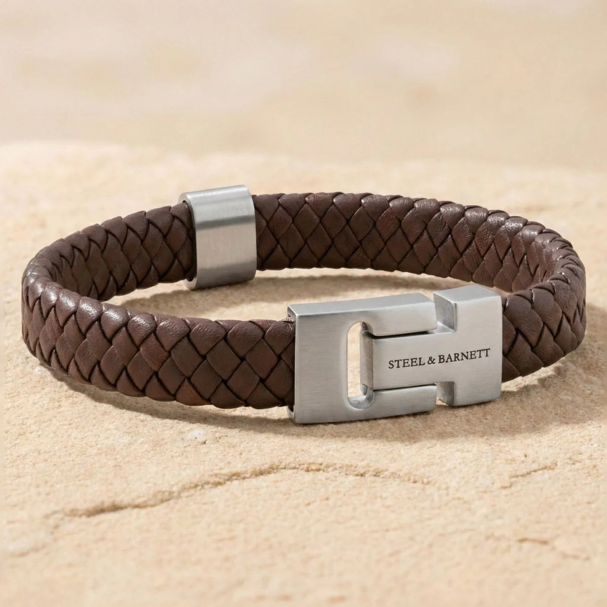 Leather Bracelet Harrison Brown M