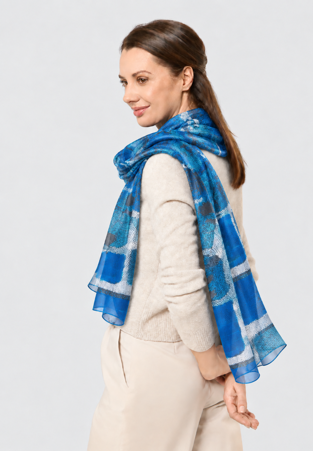 Sjaal LCSCARVES278 Blauw