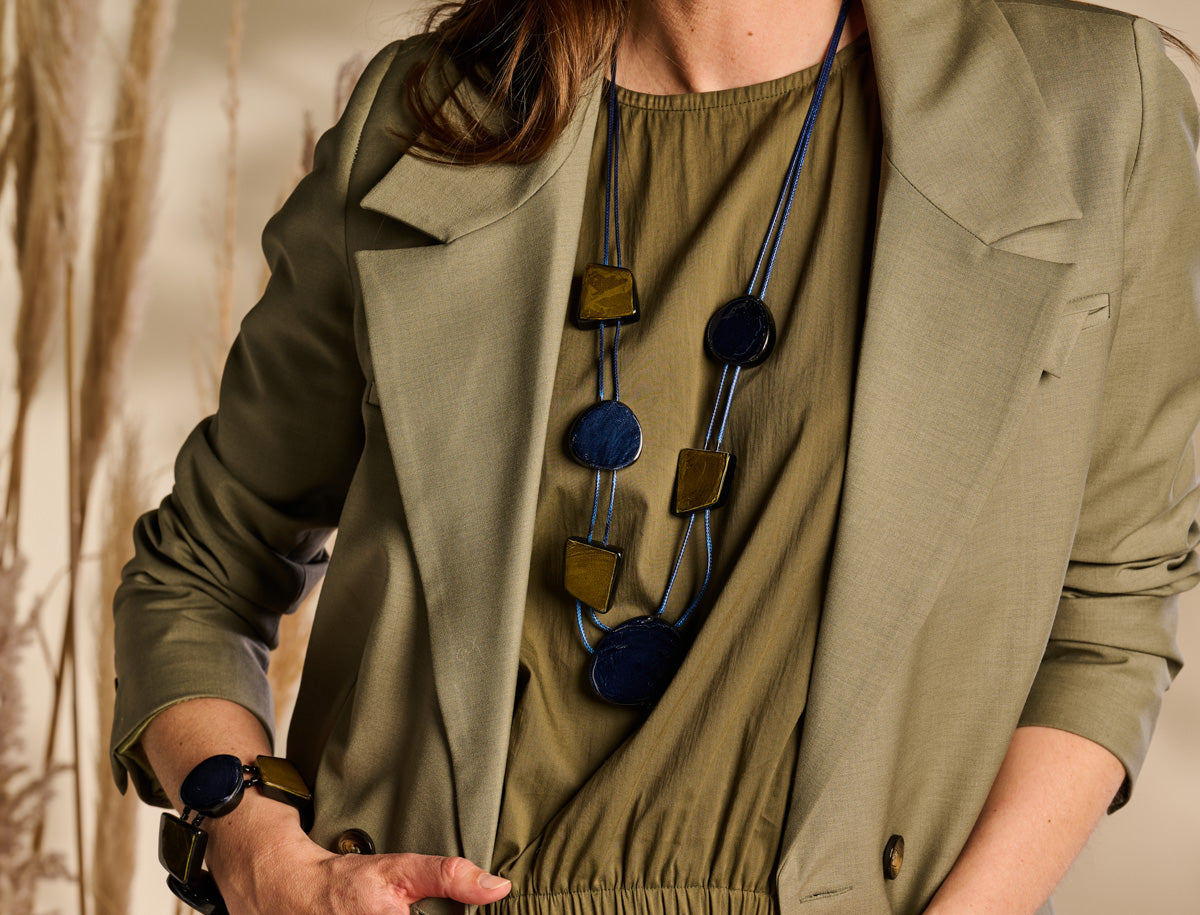 Halsketting URSULA Blauw