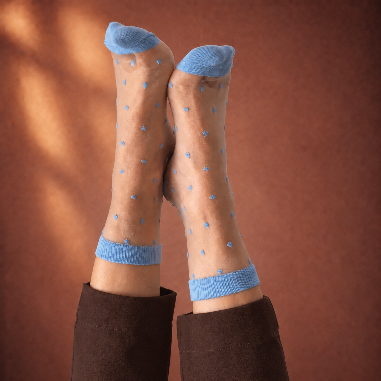 Sok Charlotte Lady blauw