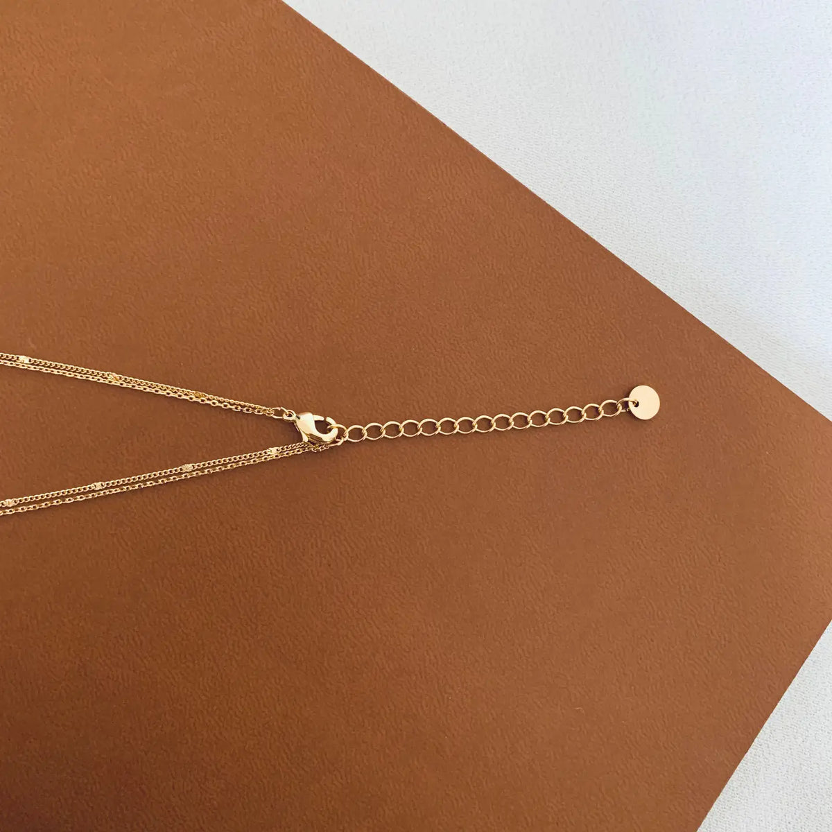 Minimalistisch ketting met dubbele rijen