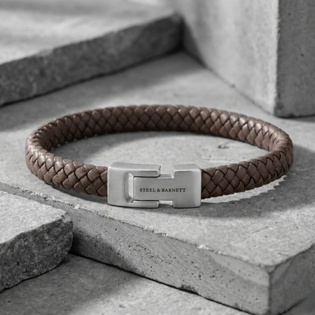Leather Bracelet Archie Brown M