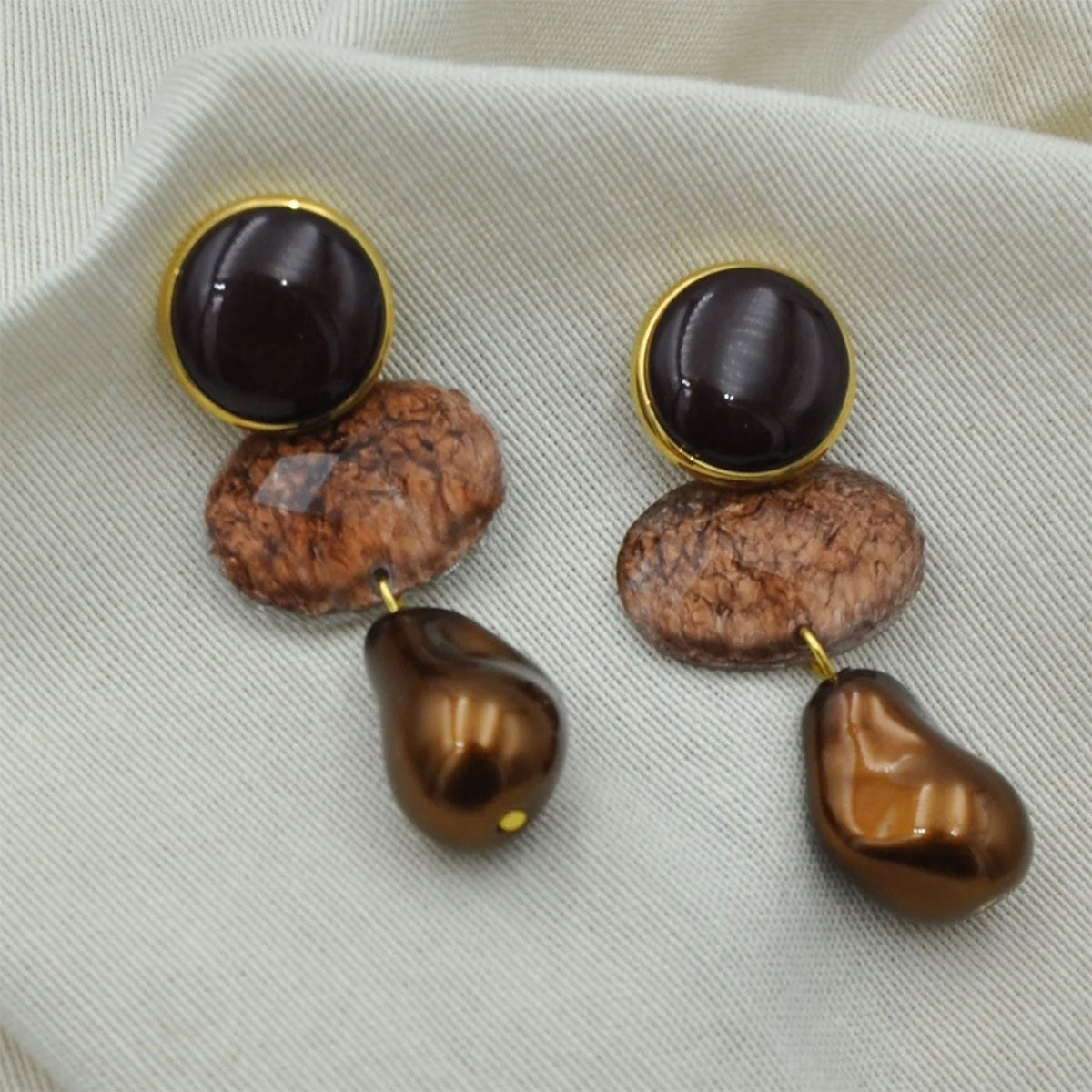 Oorring Baréa Chocolat