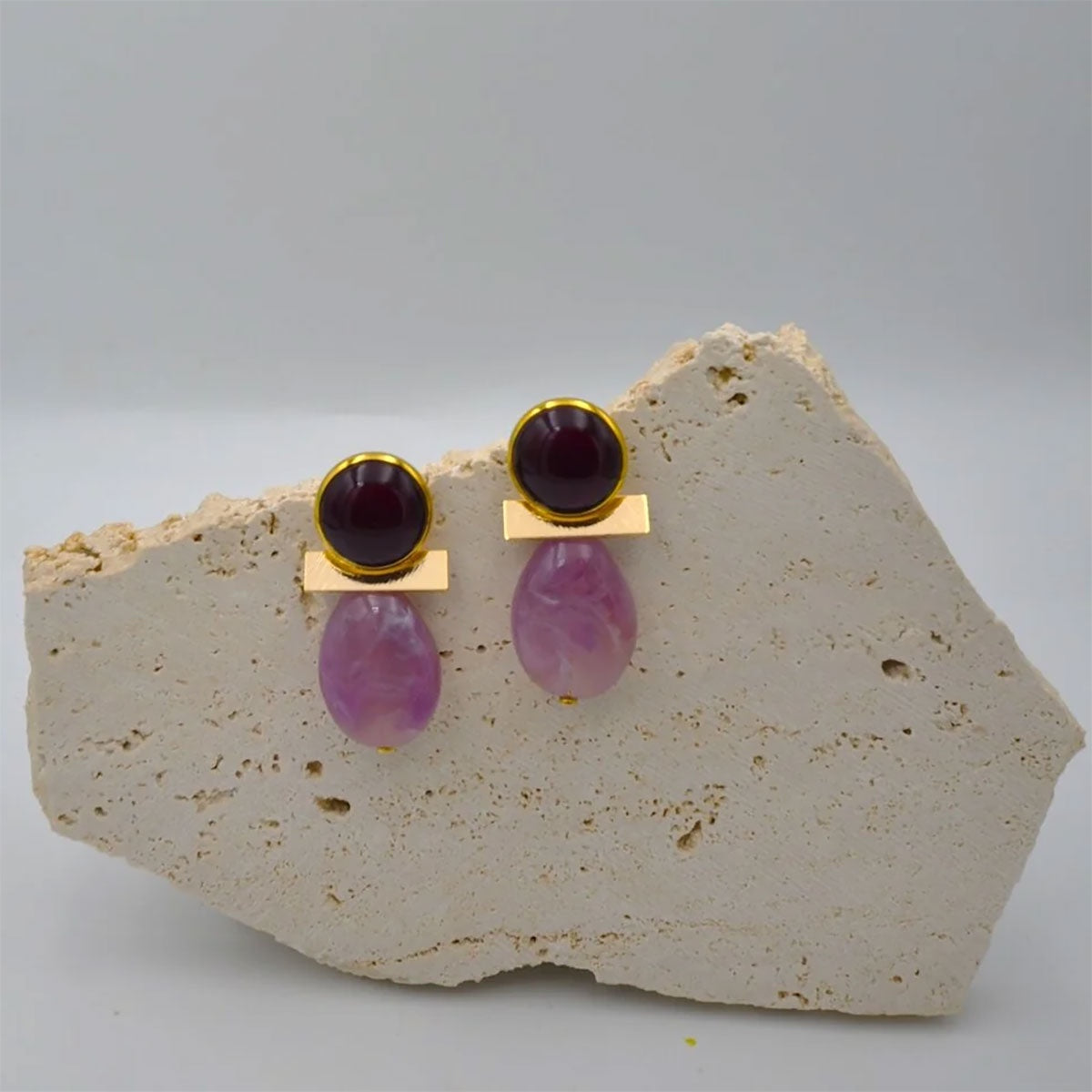 Oorring Barres Aubergine