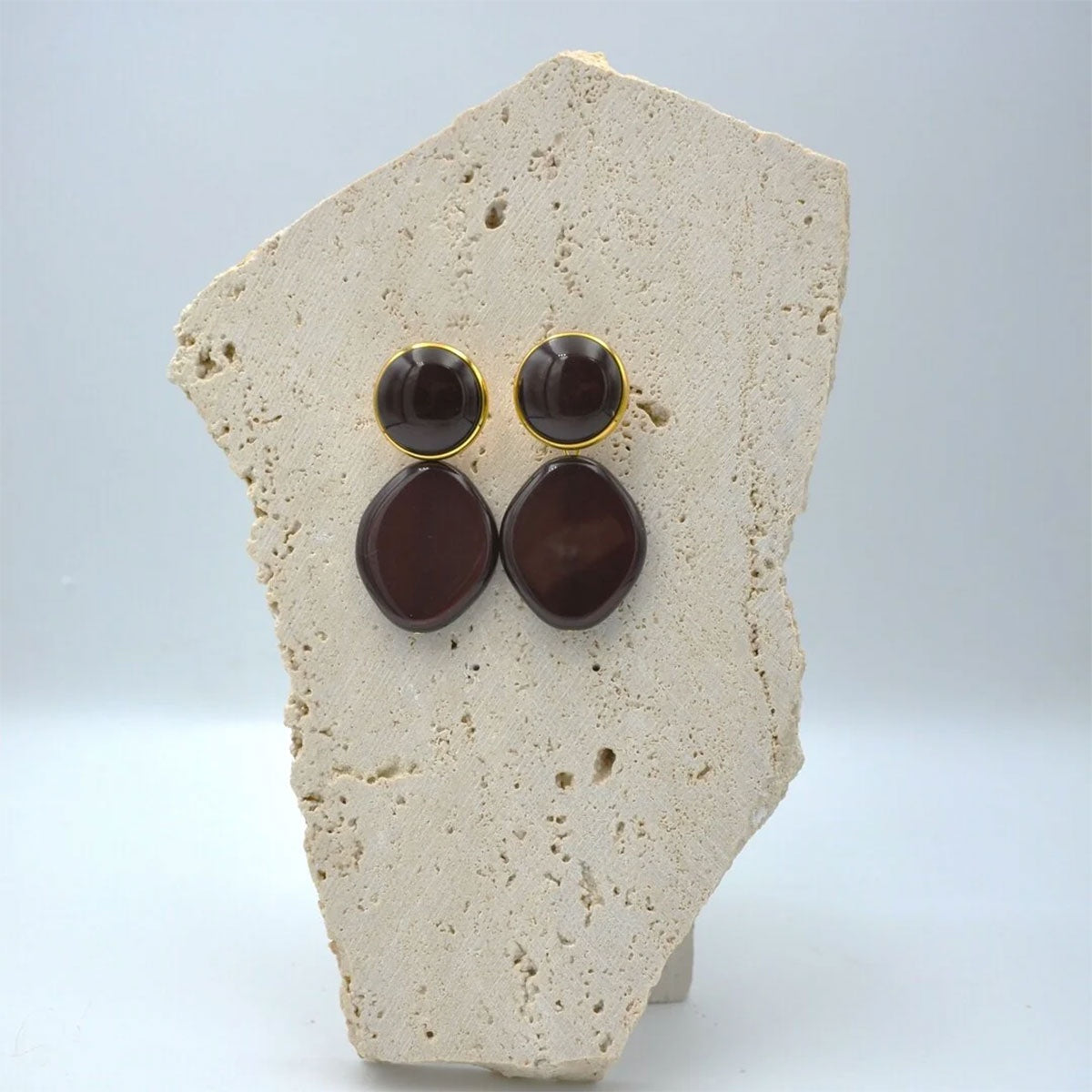 Oorring Carreau Chocolat