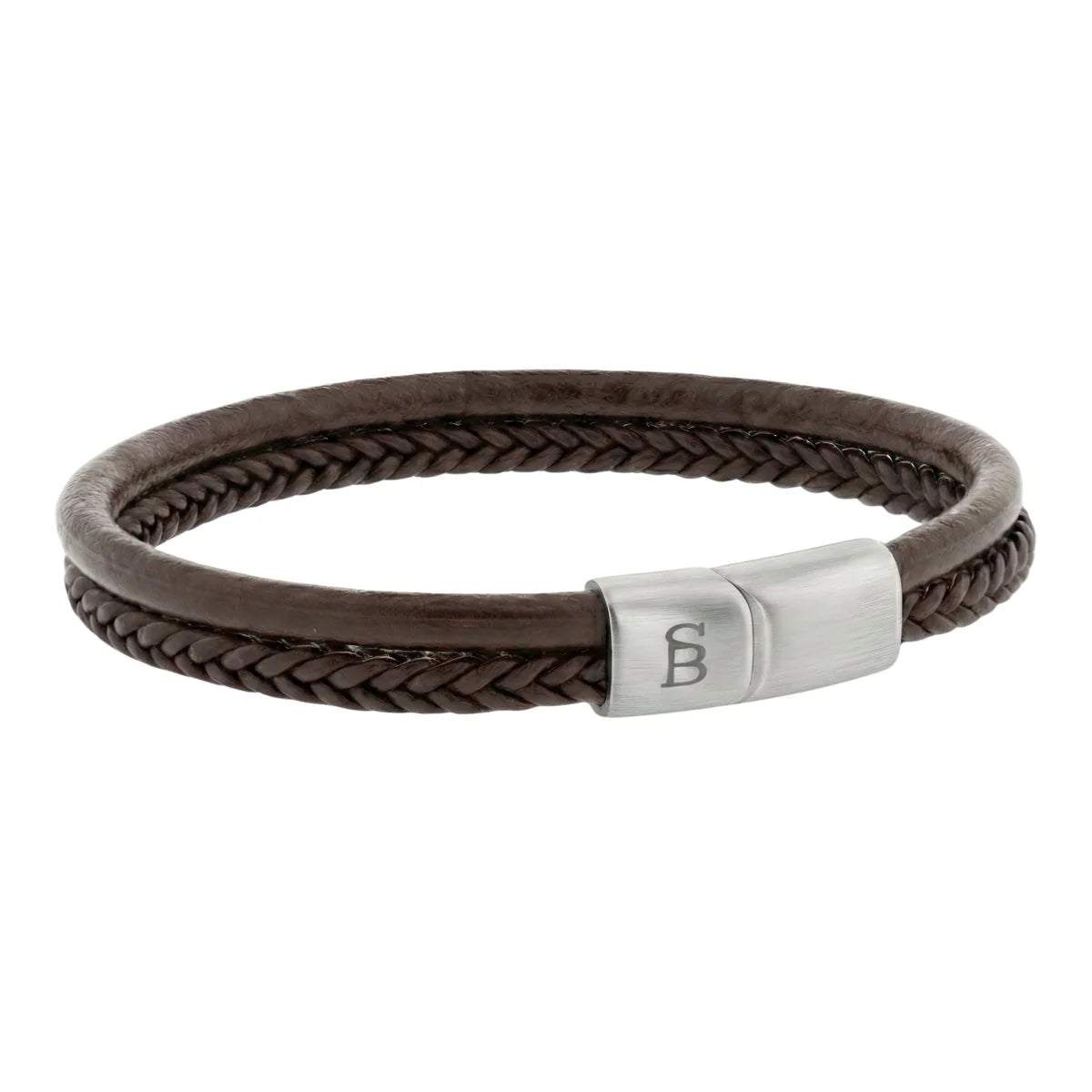 Leather Bracelet Denby Brown M