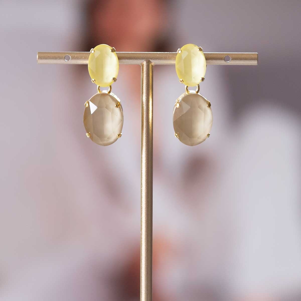 Oorring Byanca Giallo/Beige