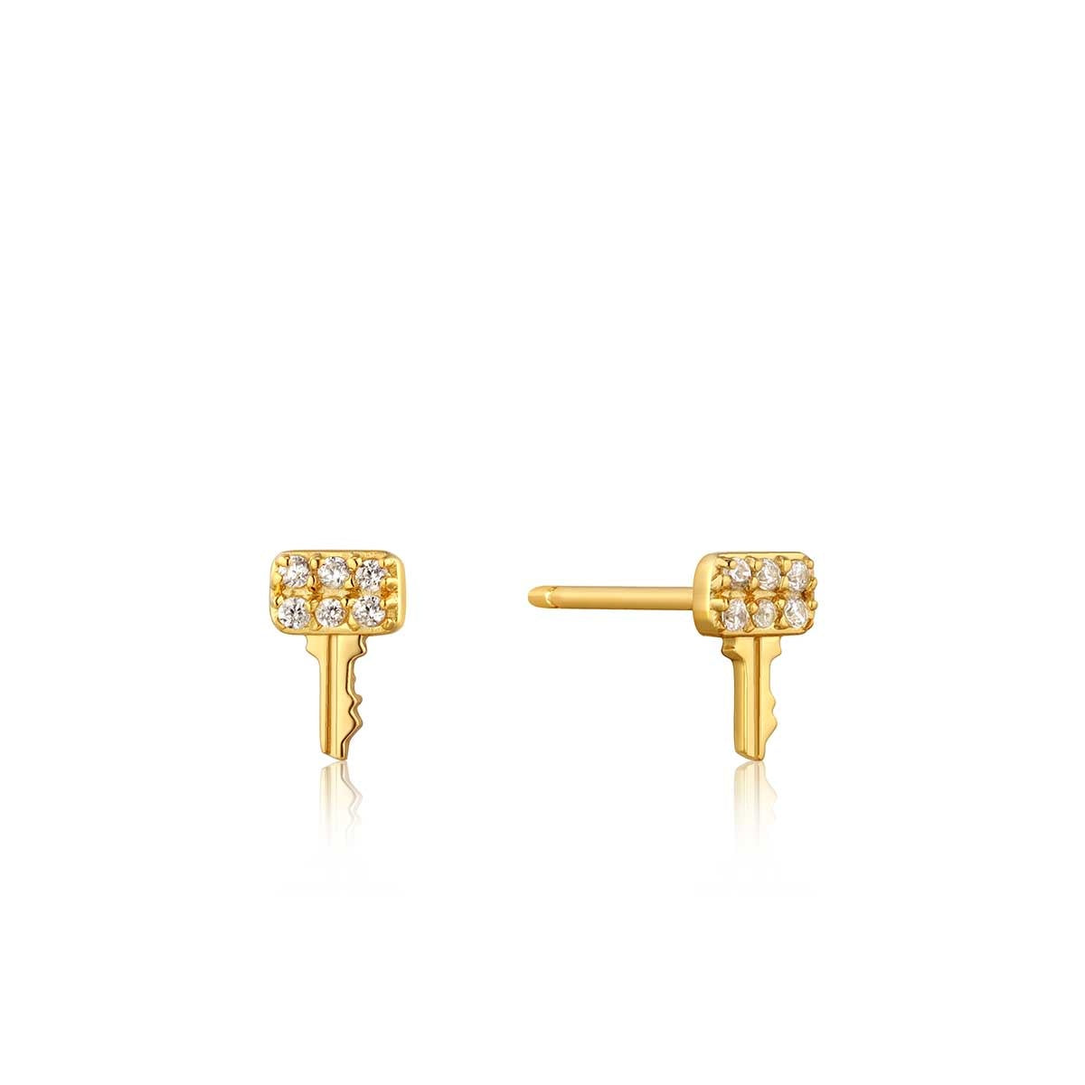 Oorring Key sparkle gold