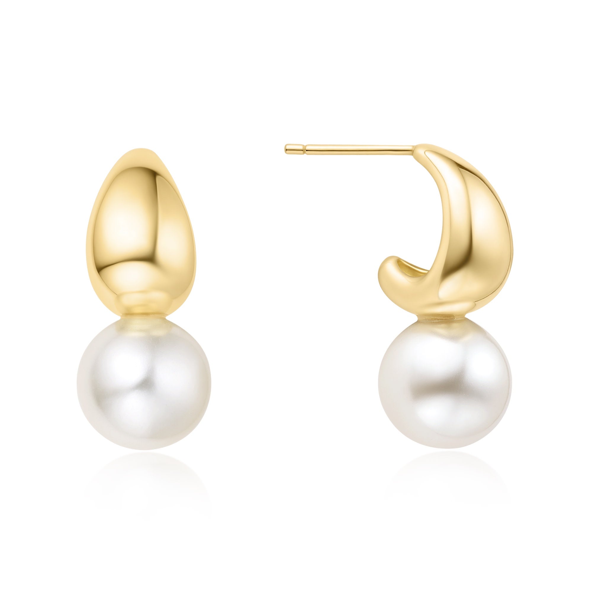 Oorring Pearl Dome Hoop