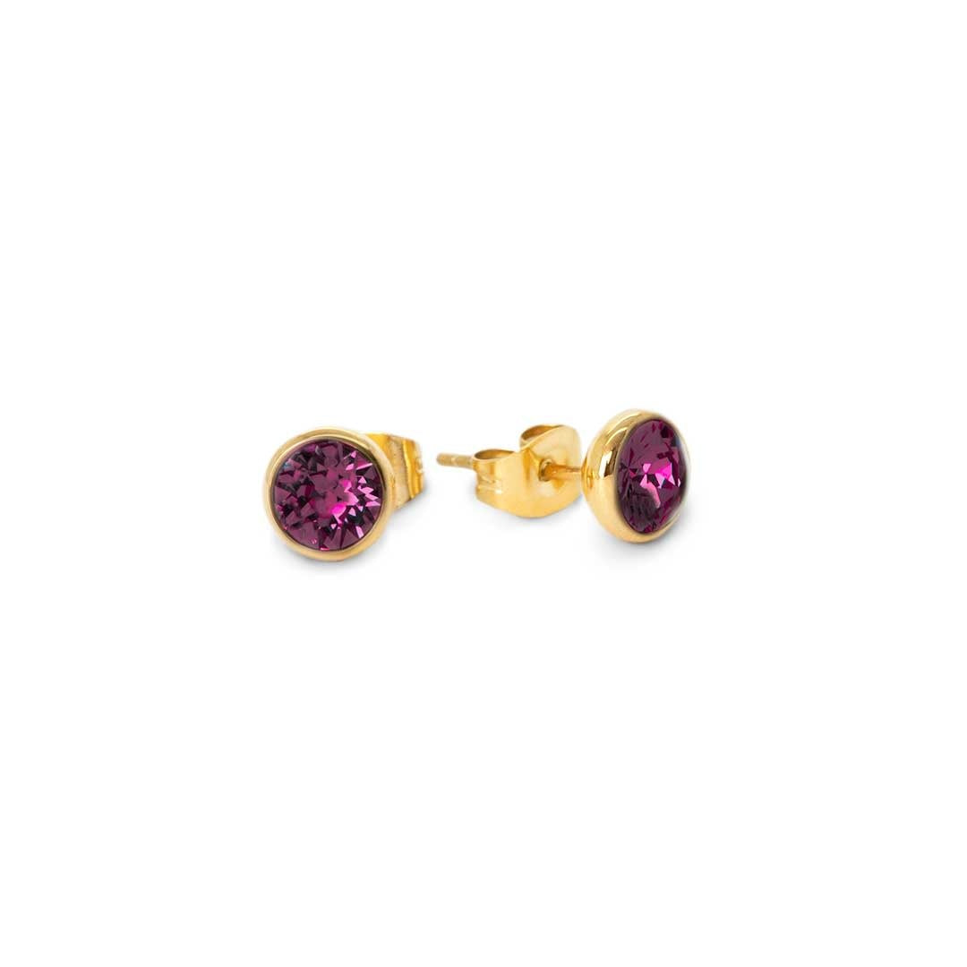 Mabel earring Aubergine