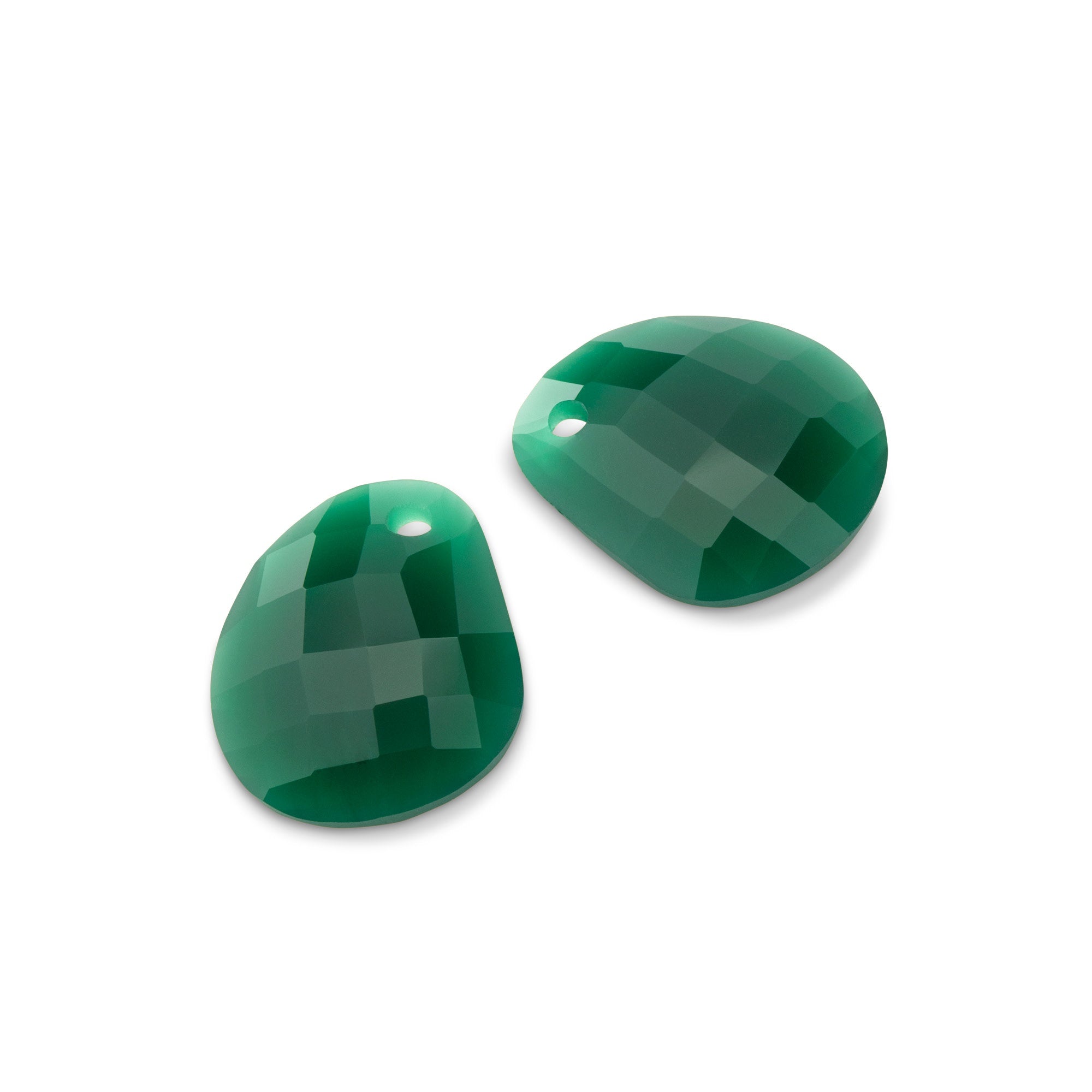 KO Shaped facet Ocean green hangers