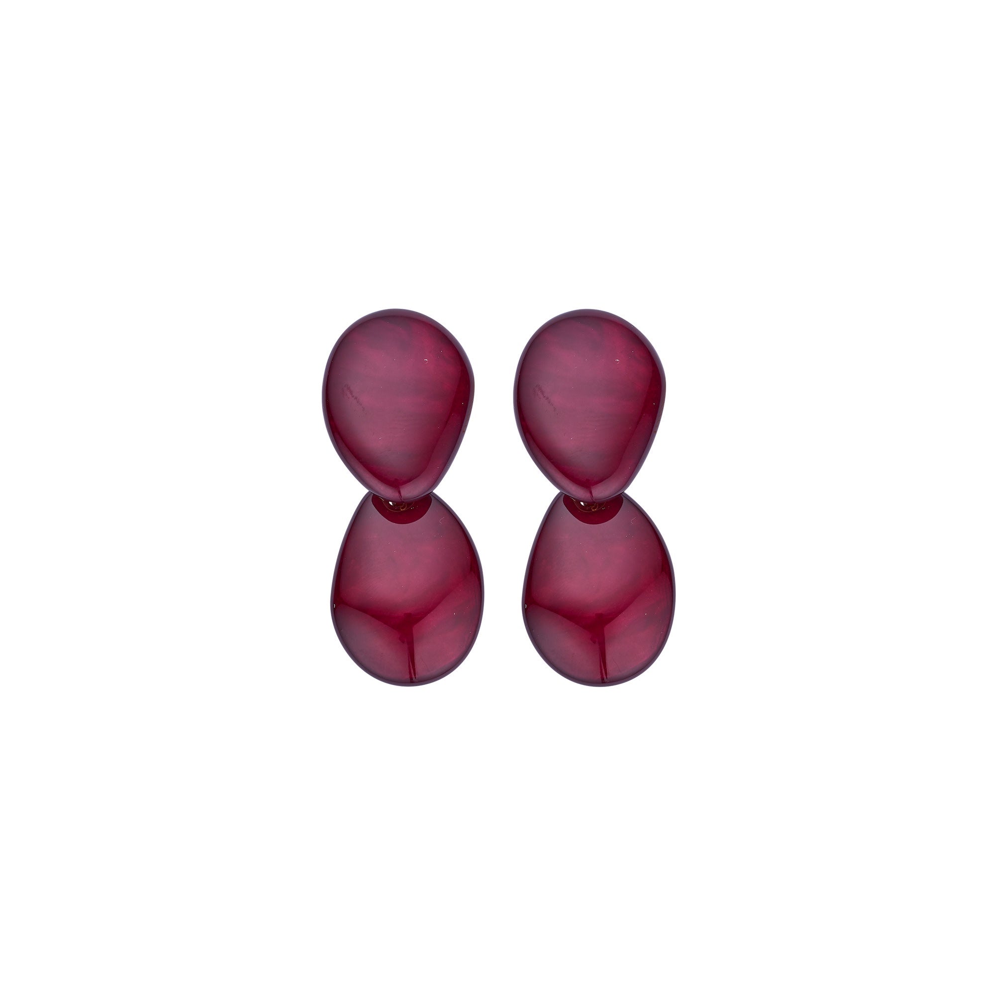 Boucle d'oreille KOB40 Aubergine