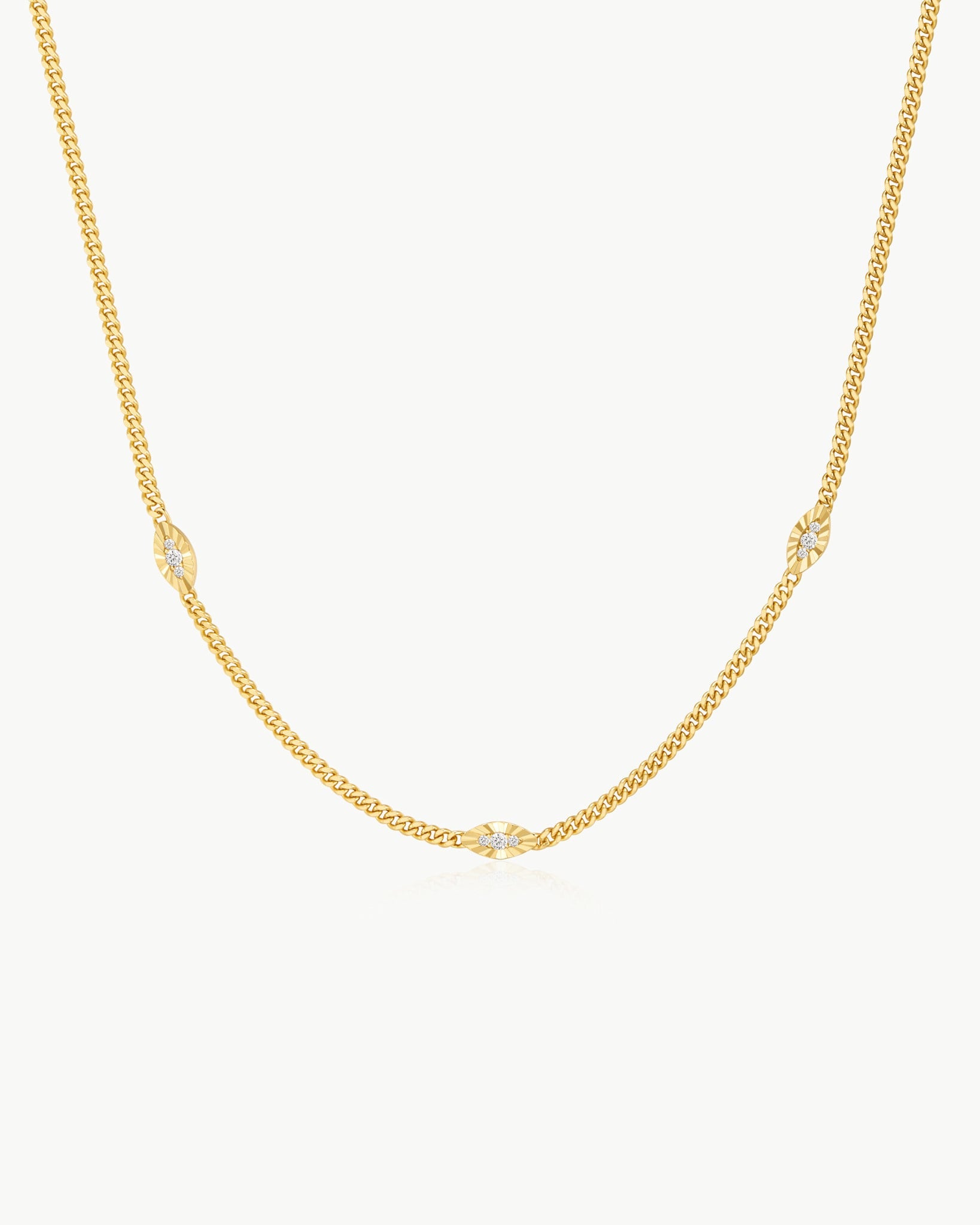 Halsketting Evil Eye Station Gold