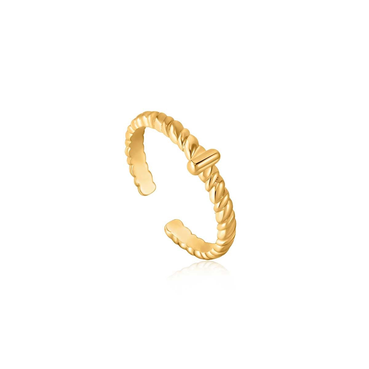 Ring Rope Twist gold