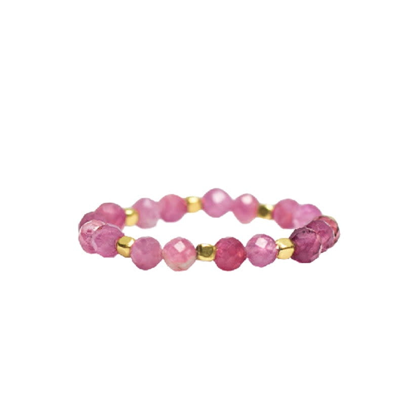 Ring Stone Dot Pink tourmalin