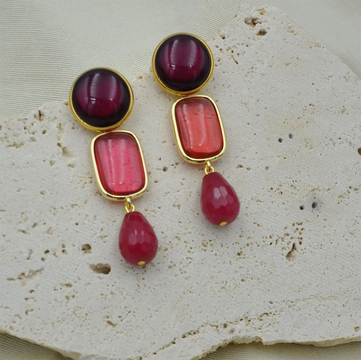 Oorring Soléa Aubergine