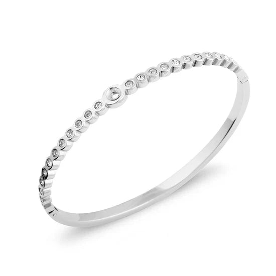Twisted Wave CZ Armband