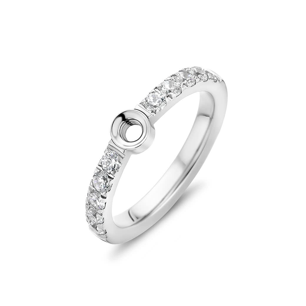 Twisted Petite Crystal ring