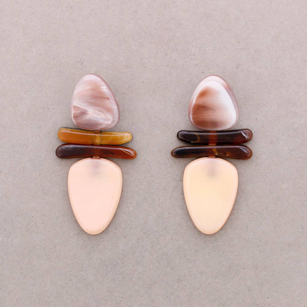 Boucles d'oreilles géométriques originales