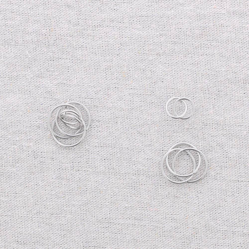 Boucles d'oreilles avec 2 variantes - Acier inoxydable