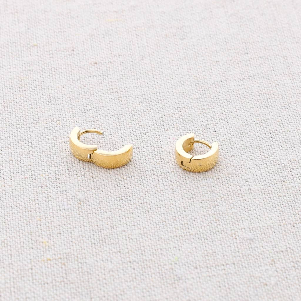 Boucles d'oreilles créoles en acier