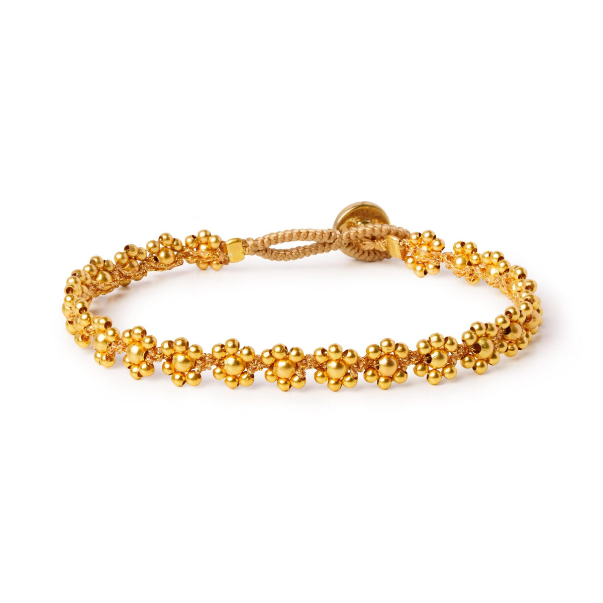 Armband Cap Flower Gold