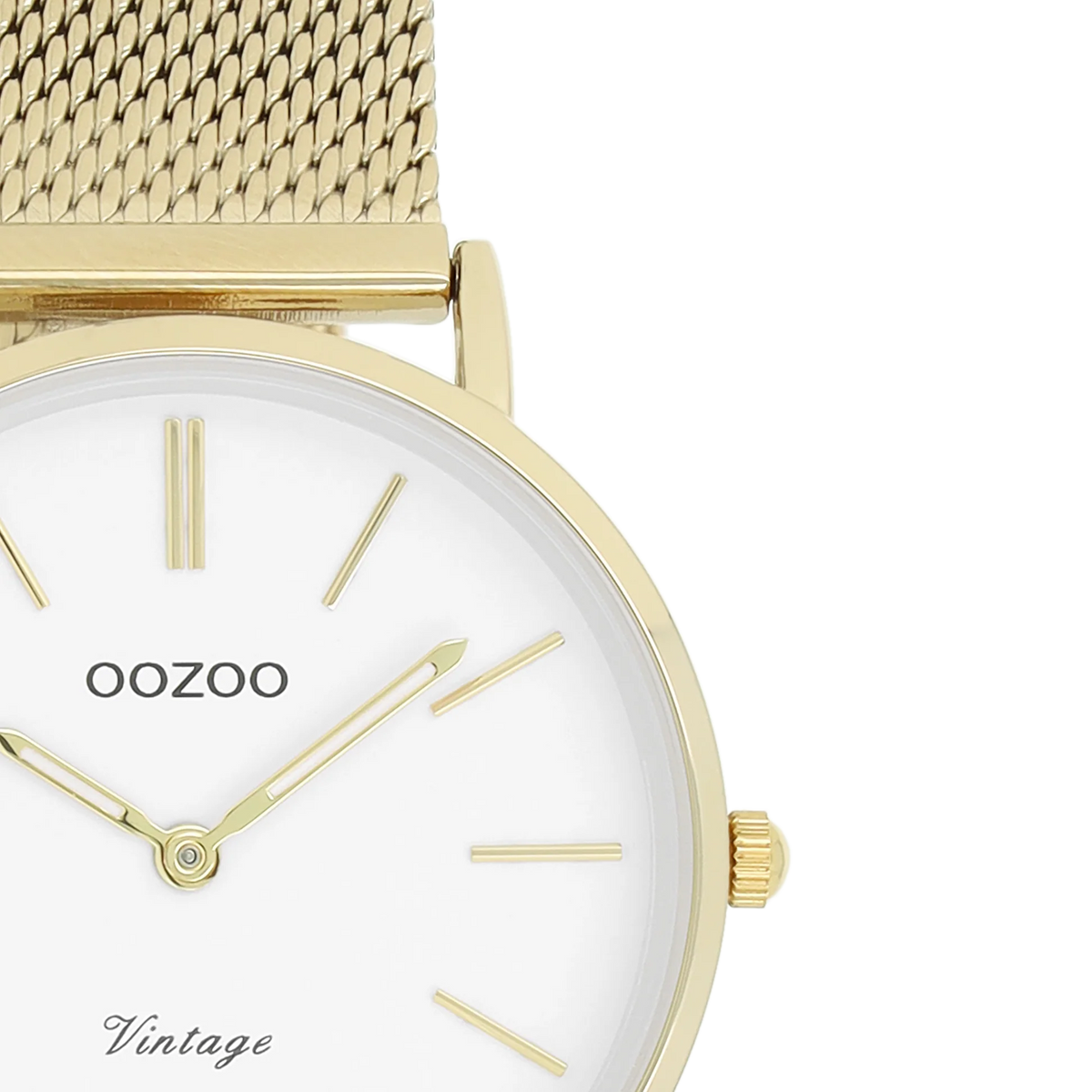Goudkleurige OOZOO horloge met metalen armband