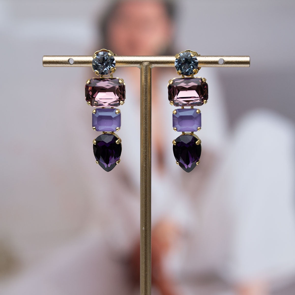 Oorring Zelena Viola