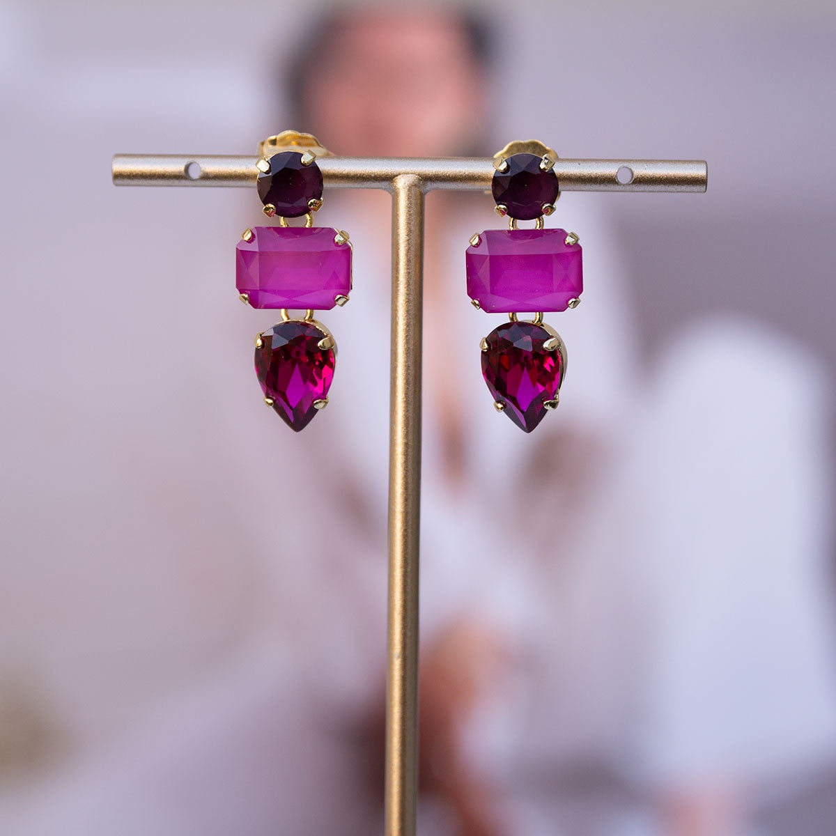 Oorring Melita Fucsia