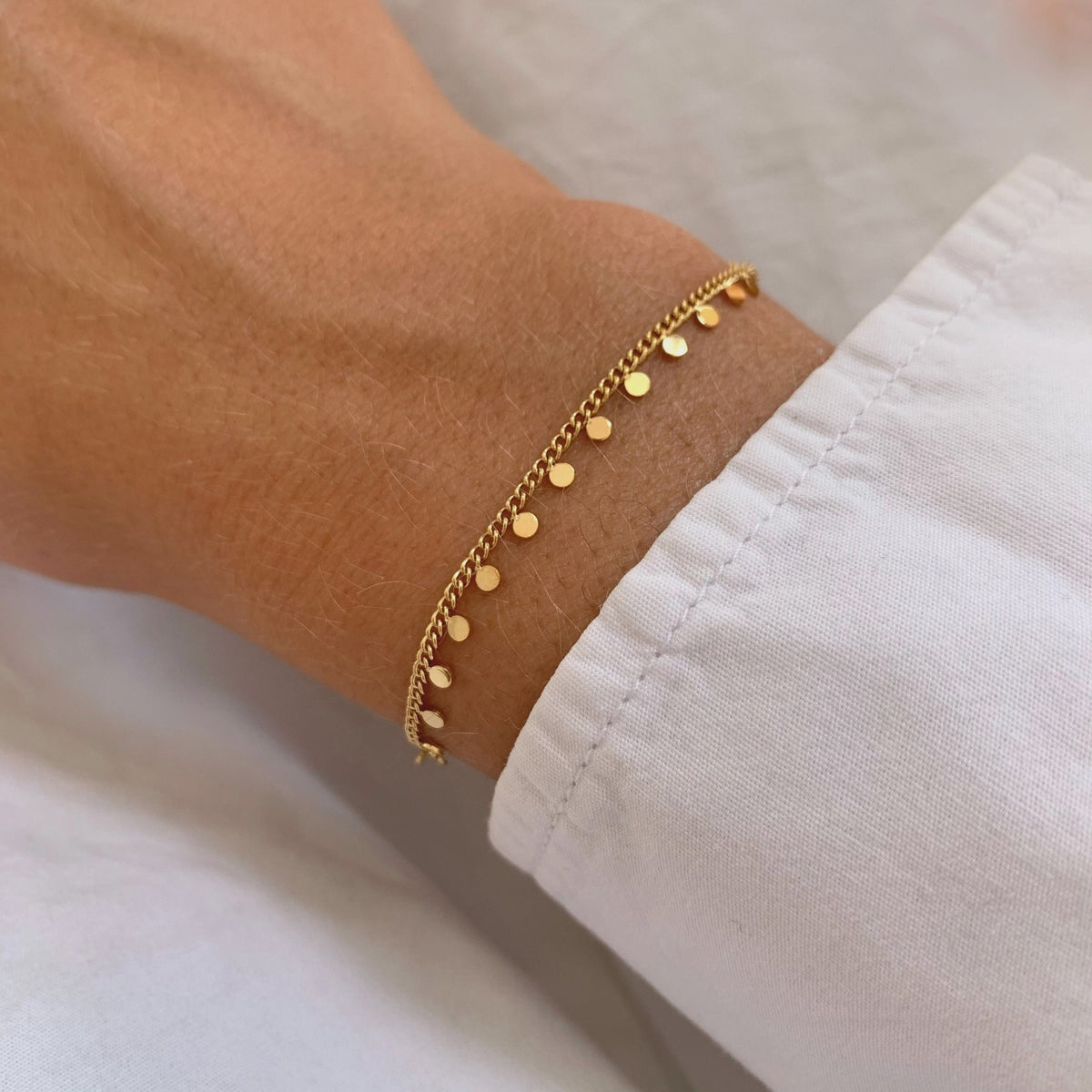 Armband met fijne ronde ketting Goud