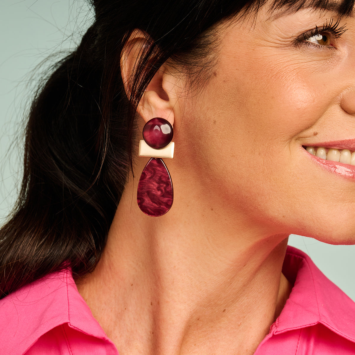 Oorring KOB32 Aubergine