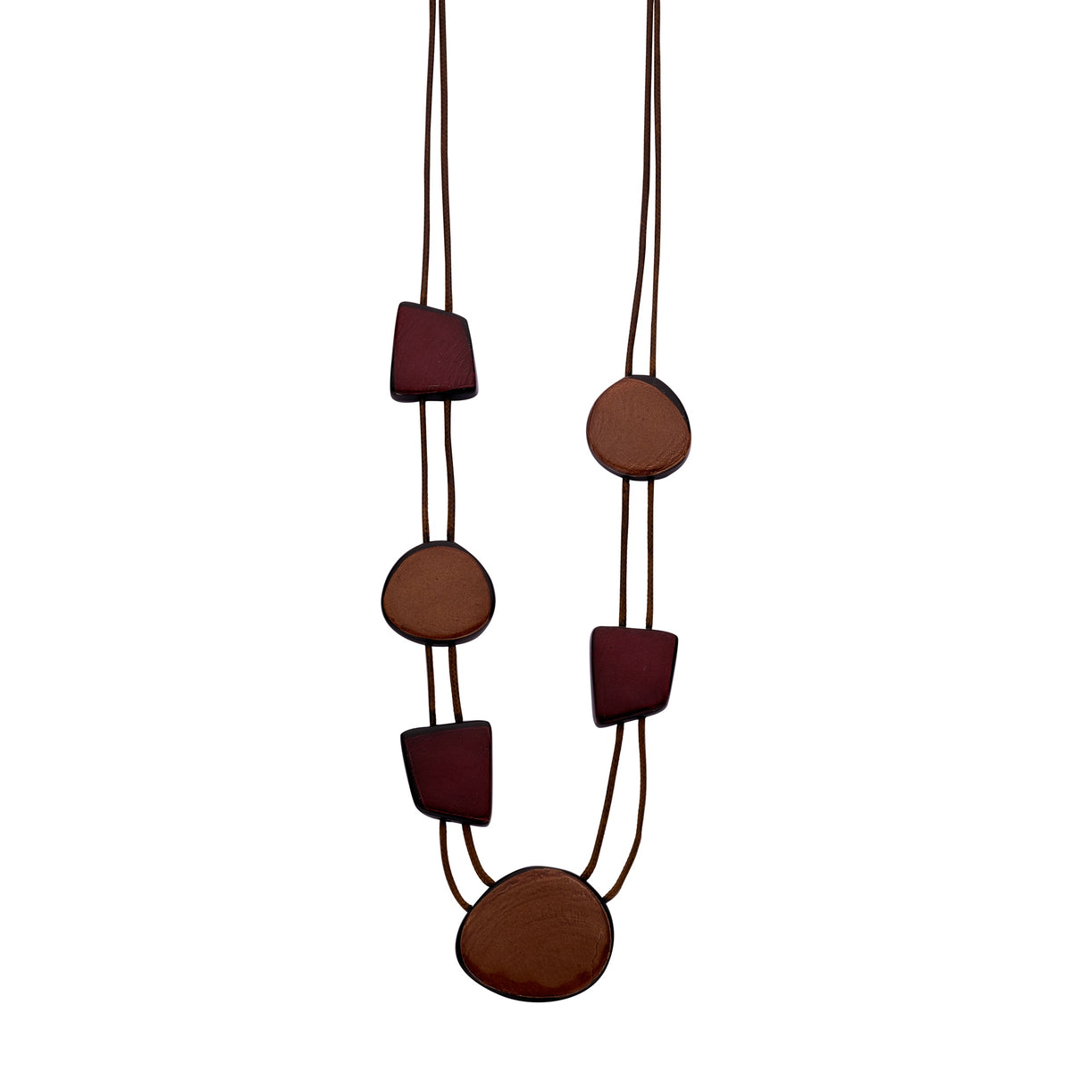Halsketting URSULA Aubergine