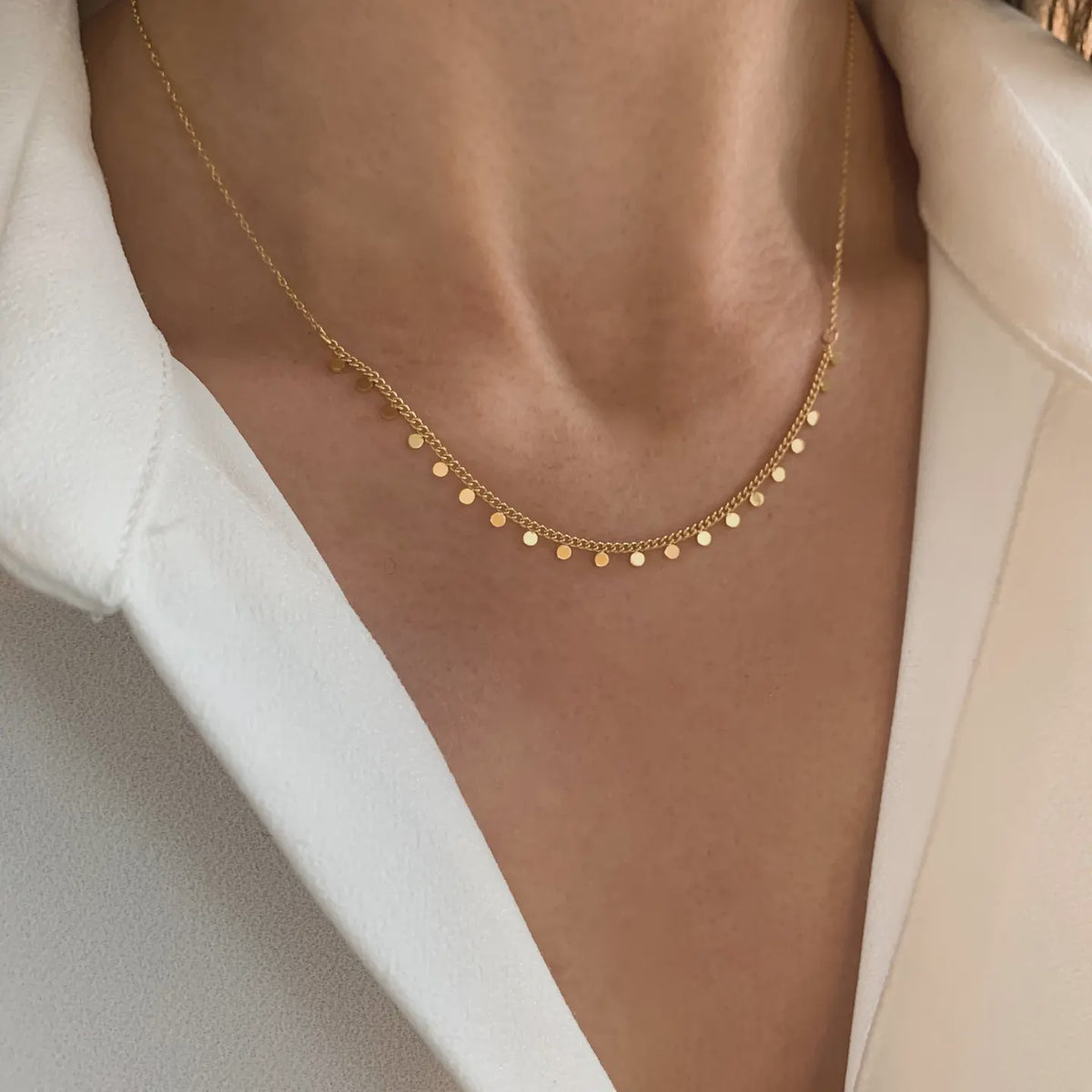 Gouden ketting van roestvrij staal