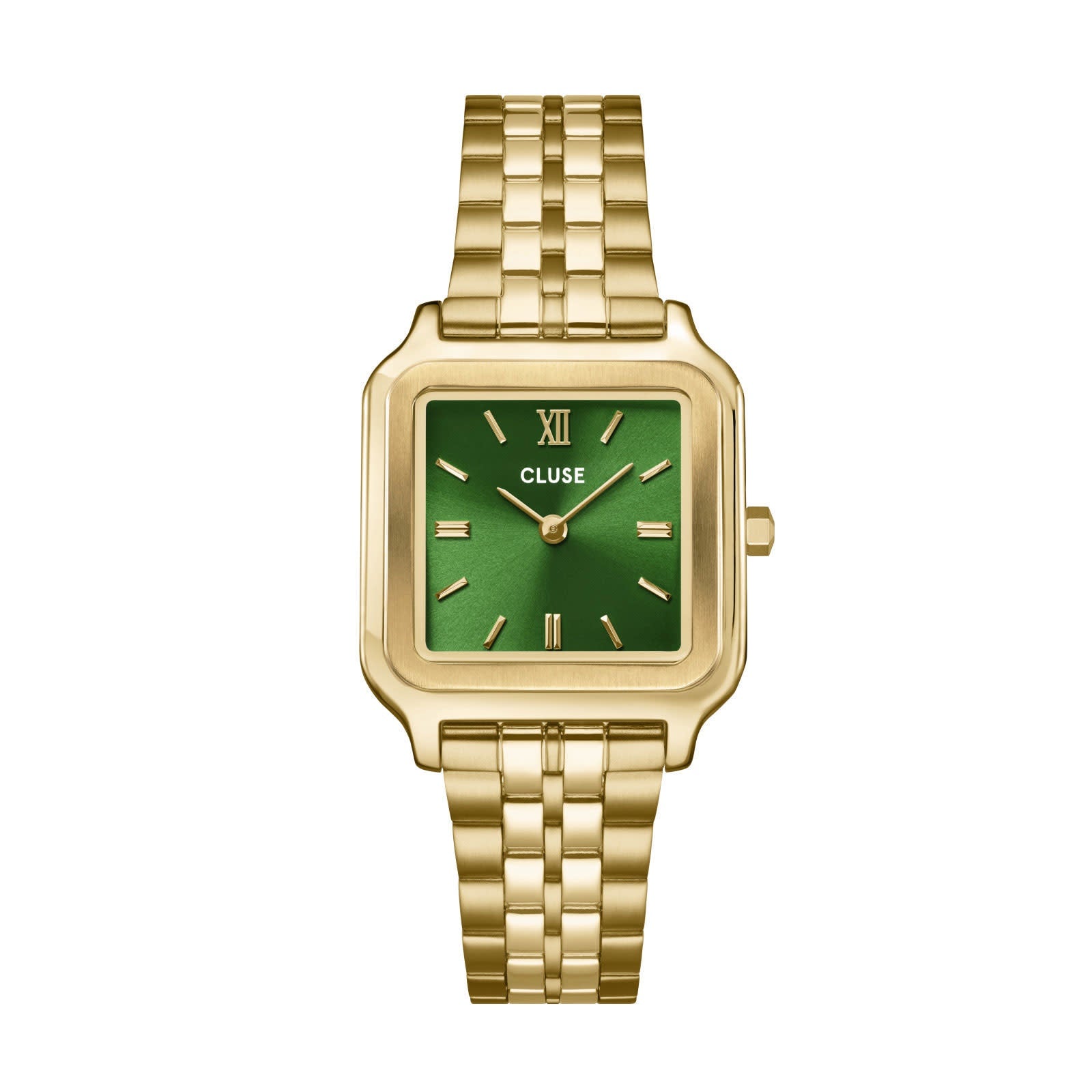 Uurwerk Gracieuse steel forest green, gold