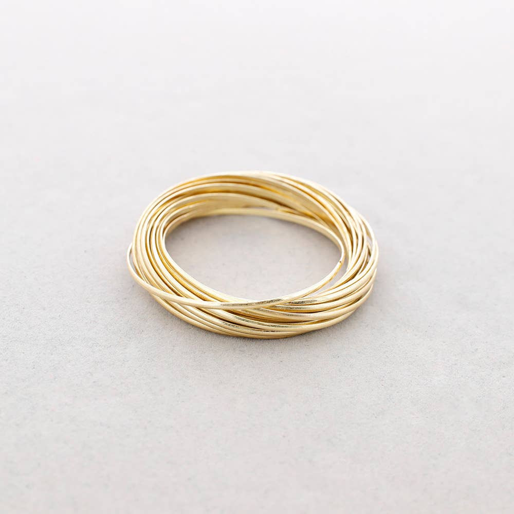 Bracelet multi-anneaux - Acier inoxydable