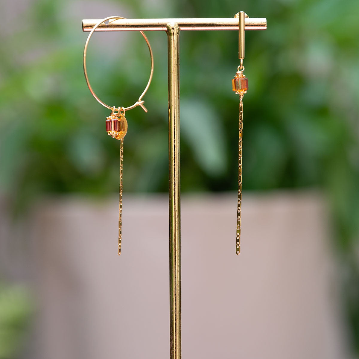 Asymmetrische Oorring VIPY-E-GC Babazou