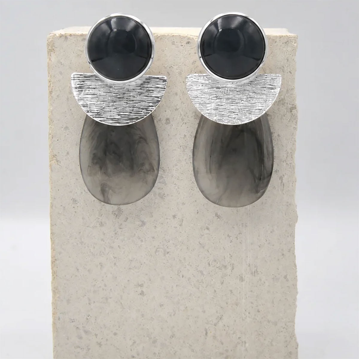 Oorring Écluna Anthracite (Geelgoud)