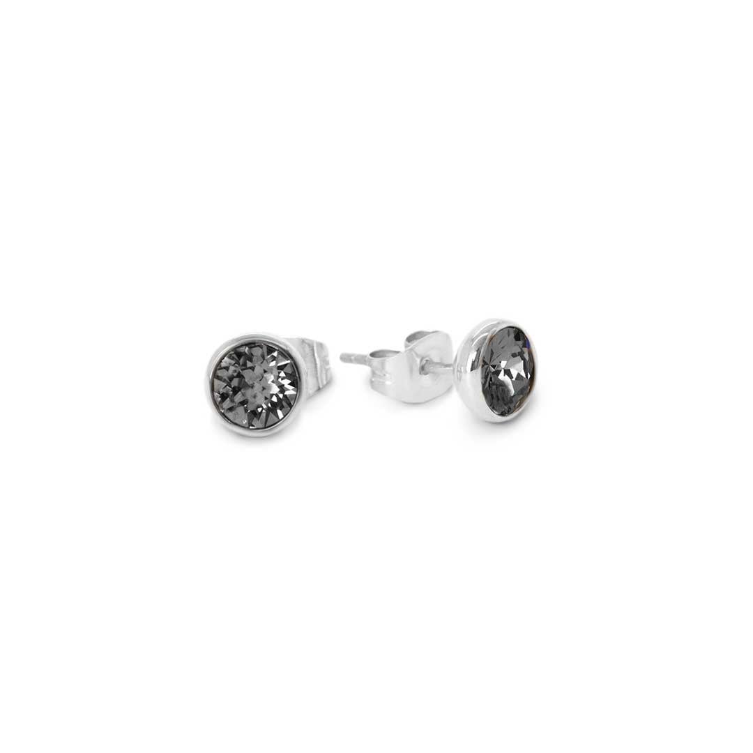 Mabel earring Transparant black