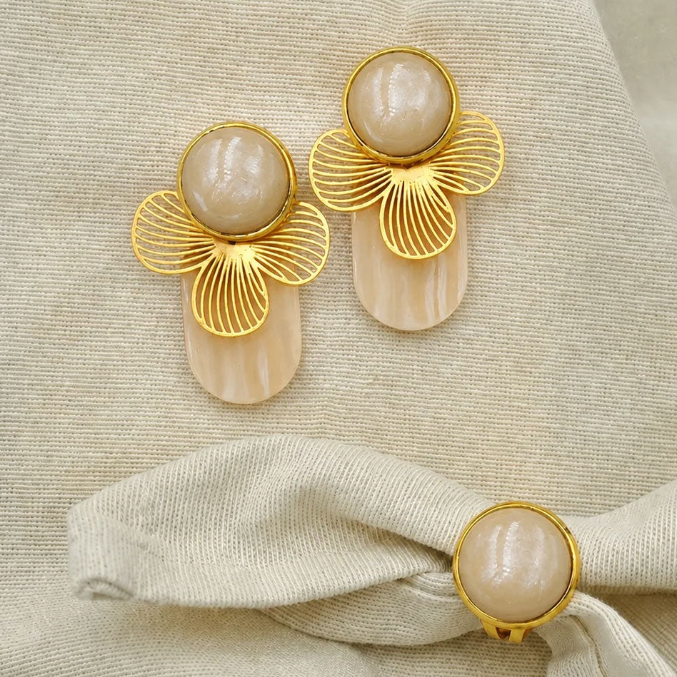 Oorring Floréa Café au lait
