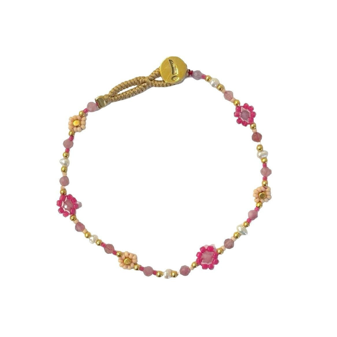 Armband Lulu Flower Fuchsia