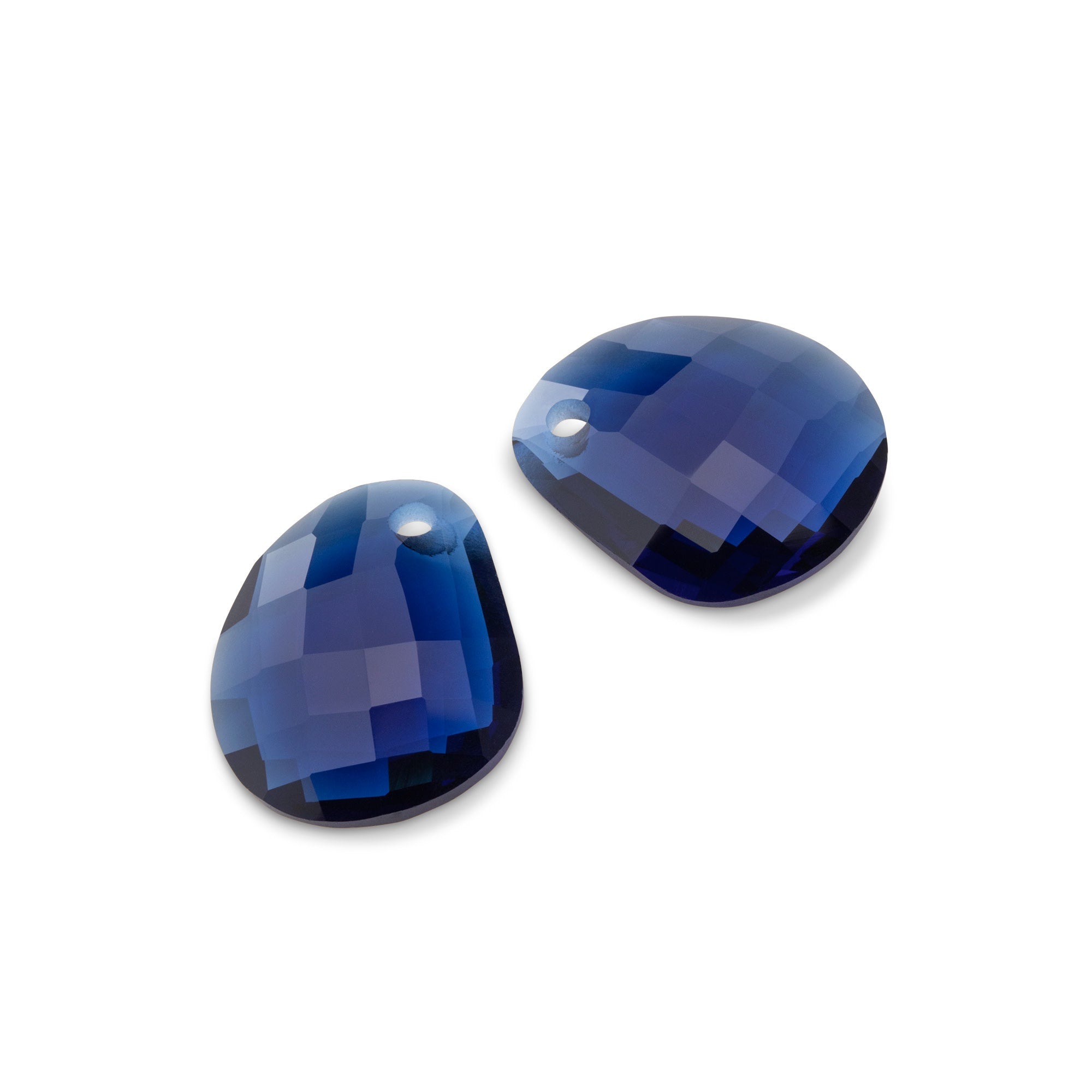 KO Shaped facet Lake blue hangers