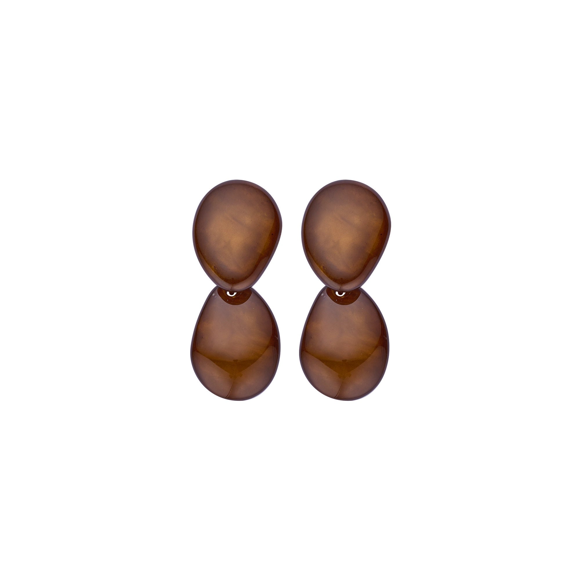 Boucle d'oreille KOB40 Marron foncé